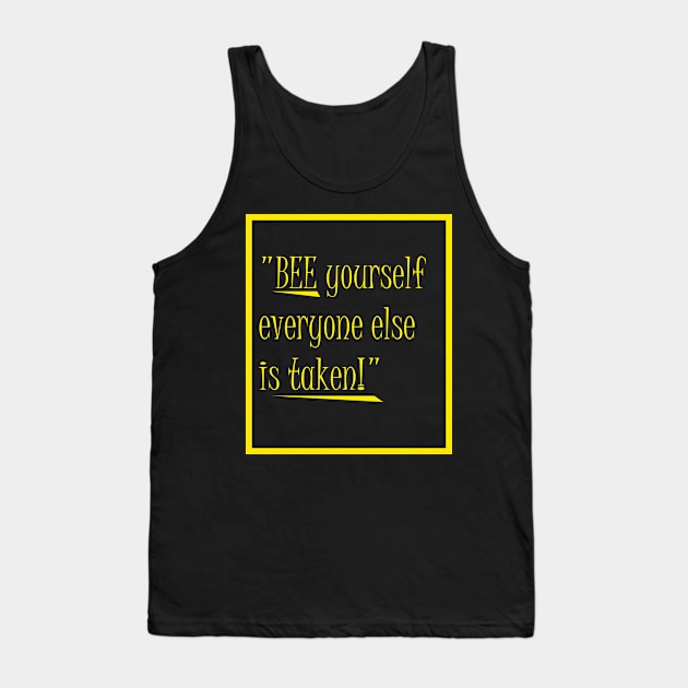 bee funny quote Tank Top by Bookshelfsells 